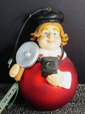 Department 56 Roly Poly Christmas Ornament Photographer
